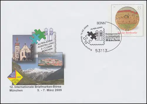 USo 175 Börse München - Tag der Briefmarke 2009, VS-O Bonn