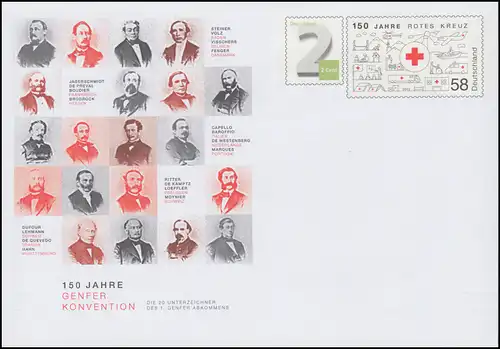 USo 332 150 Jahre Genfer Konvension - Rotes Kreuz 2014, **