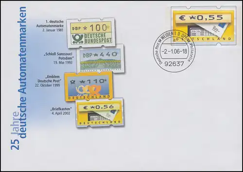 USo 110 25 ans Marques de distributeur allemandes ATM 2006, VS-O Weiden 2.1.06