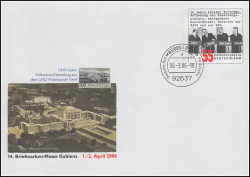 USo 116 Messe Koblenz - UNO Postmuseum Genf 2006, VS-O Weiden 30.3.06