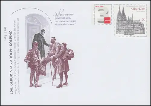 USo 312 Adolph Kolping et Cologne Dom 1913, **