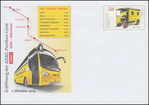 USo 303 Start ADAC Postbus und Paketzustellwagen 2013, **