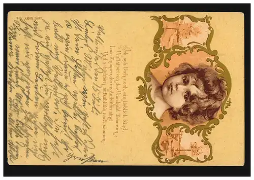 Kinder-AK Kinderportrait im Landschaftsbild, VALLENDAR 16.7.03 nach FLAMERSHEIM