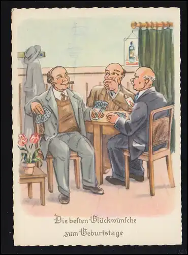 Carte de vue Félicitations anniversaire Skatround, inutilisé