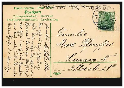 Carte de vue Nouvel An Jeune Carte Félicitations Huffeisen BERLIN-SCHÖNEBERG 31.12.12