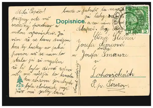 Militaria-AK Jsem odveden ! La lettre de convocation, qui a couru vers 1910