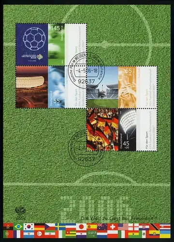 Block 67 Fußball-Weltmeisterschaft Deutschland 2006, VS-O Weiden 4.5.2006