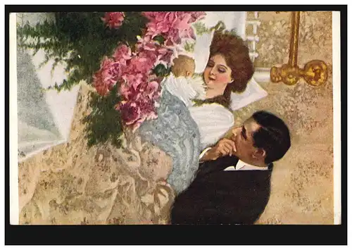 AK Squiere: Chance - Couple avec bébé, inutilisé