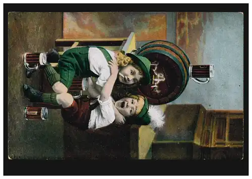 Enfants-AK Fête d'Octobre Garçons alcooliques, RAVENSBURG 1.12.1912