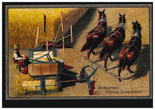 Travail de terrain faucheuses précaravanes avec des chevaux brevet Cortembos, GOCH 20.12.1926