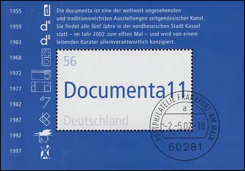 Block 58 documenta11 Kassel 2002, VS-O Frankfurt/Main 2.5.2002