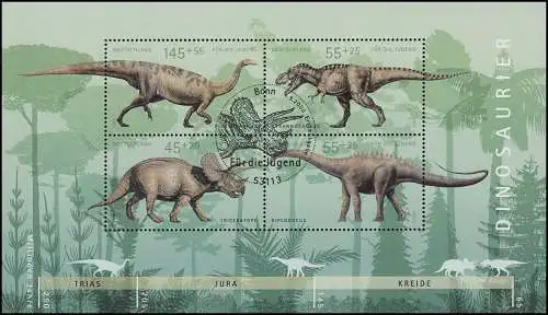 Bloc 73 Dinosaure 2008 avec ESSt Bonn