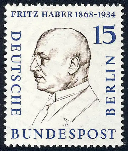 166 Hommes de l'Histoire 15 Pf Fritz Haber **