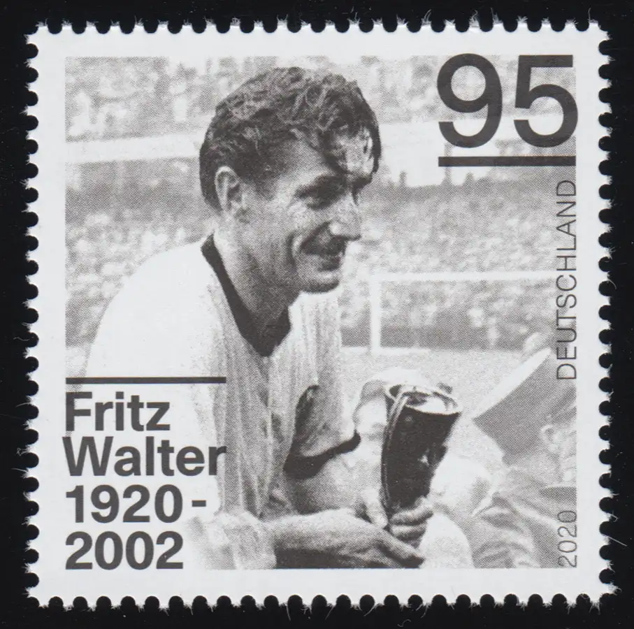 3568 Fußballer Fritz Walter, ** postfrisch