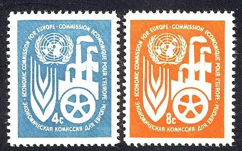 1959 UNO - New York 78/79 Sympathie-/Mitläuferausgabe, Satz **