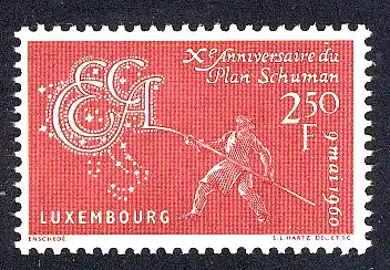 1960 Luxembourg 620 Sympathie/Édition de coureur, marque **