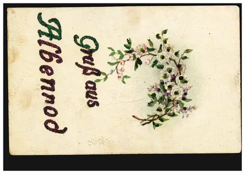 Selbstgestaltete AK Gruss aus Albenrod, ERBACH (WESTERWALD) 21.11.1922