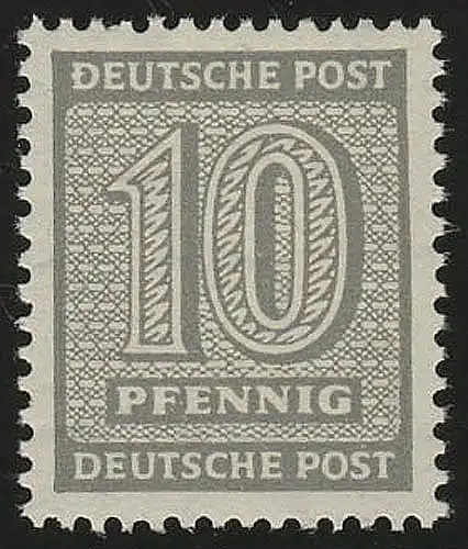 SBZ 131Ywa paragraphe 10 Pf, WZ.1Y, sons gris, **