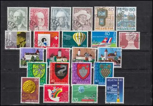 1146-1168 Schweiz-Jahrgang 1979 komplett, O gestempelt
