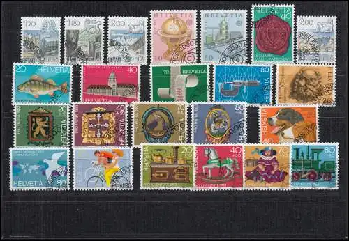 1242-1264 Schweiz-Jahrgang 1983 komplett, O gestempelt