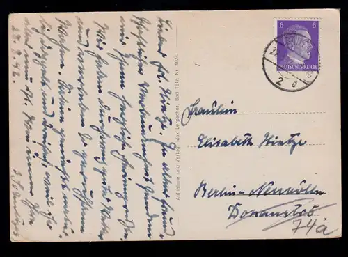 AK Blomberghaus, groupe de murs de Bendikten et bovins / vaches chez BAD TÖLZ 22.8.1942