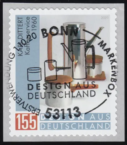 3570 Design Kaffeeservice, sk mit GERADER Nummer, EV-O Bonn 1.10.20