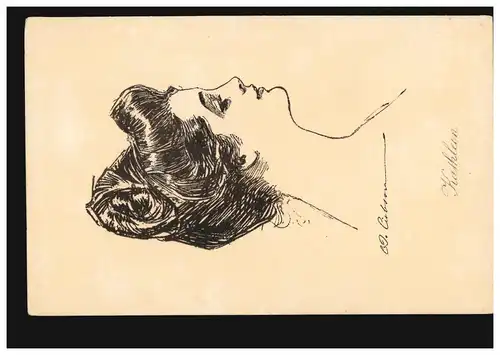 Angleterre Carte Visual Prénoms: Kathleen - Dessin Femme image, inutilisé