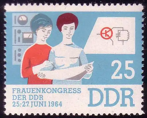 1031 Congrès des femmes Techniciennes 25 Pf, frais de poste **