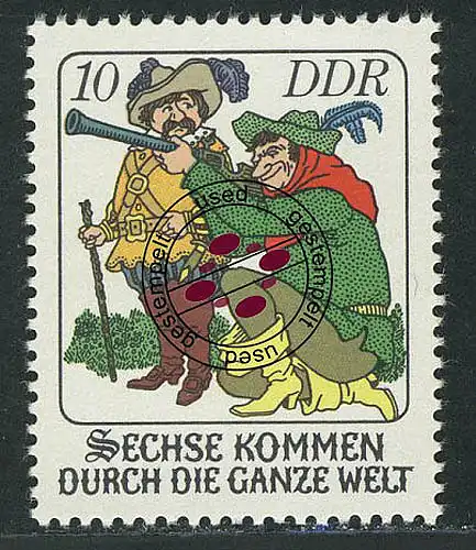 2282 Fêtes Six viennent à travers le monde 10 Pf O