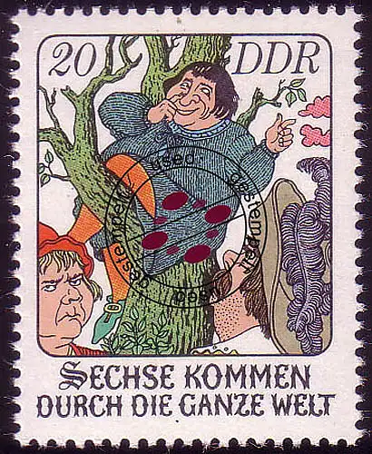 2283 Fêtes Six viennent à travers le monde 20 Pf O