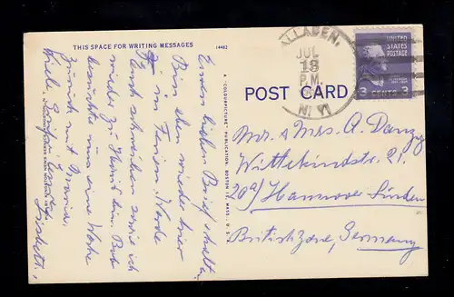 Tiere-AK Humor Katzen mit Fernglas auf dem Hochsitz Mäuse in der Ferne, gelaufen