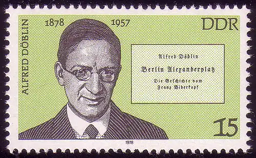 2338 Bedeutende Persönlichkeiten 15 Pf Döblin **