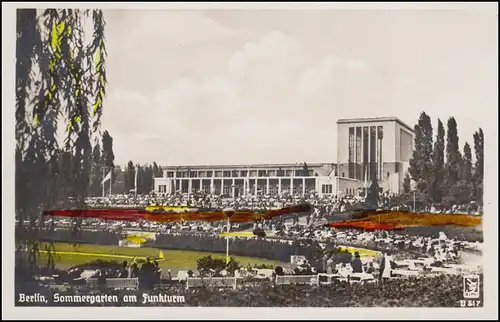 107 Gedächtniskirche 10 Pf. Blanko-AK, SSt BERLIN Industrieausstellung 4.10.53