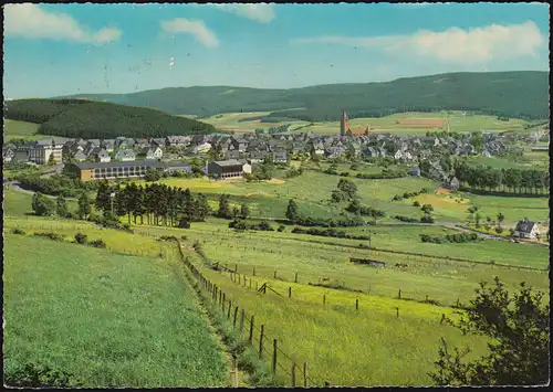 AK Schmallenberg: Stadthalle und Hallenbad EF 634 aus GELSENKIRCHEN 29.9.1970