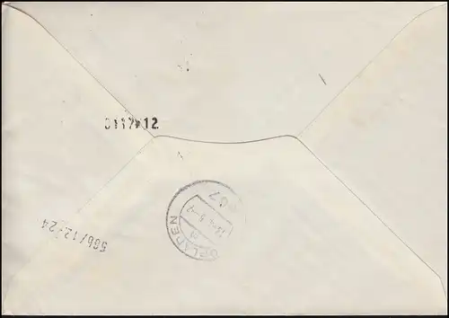 473 Exposition de trafic 60 Pf dans la paire d'angle en tant que MeF sur FDC Eil Essent BONN 1.4.1965