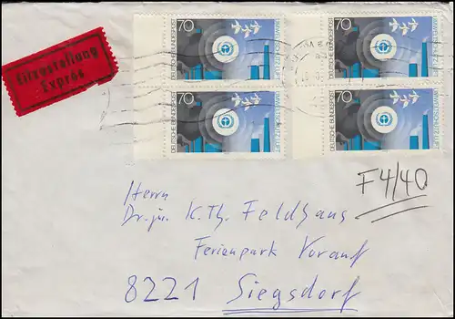 777 Protection de l'environnement Nettoyage de bord Paire de bordures MeF Eil-Brief MÜLHEIM / RUHR 15.8.1975