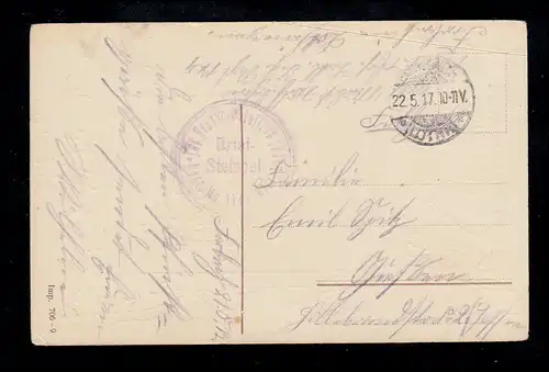 Feldpost BS Ersatz-Batl. Inf.-Regt. 174 Reserve-Depost FORBACH (LOTH.) 22.5.1917