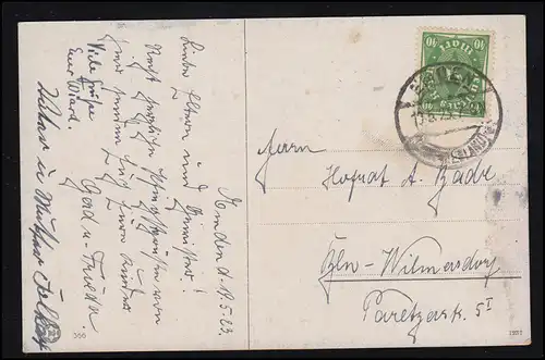 AK Pentecôte: Paysage avec ferme au printemps, EMDE (FRAISIE-EST) 1923