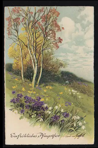 AK Pentecôte: Paysage sur le versant, BAD KREUZNACH vers 1936