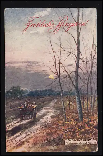 AK-Artiste Pentecôte G.H. Jenkins: Fuhrwerk sur la forêt, HANNOVER 29.5.09