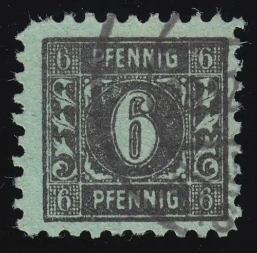 SBZ 8x Freimarke 6 Pf schwarz auf hellbläulichgrün, O geprüft