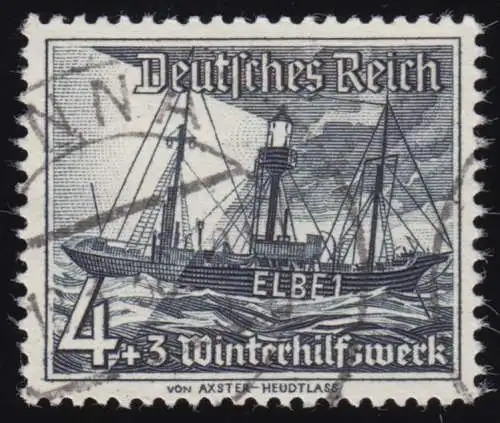 652 Winterhilfswerk Schiffe 4+3 Pf, gestempelt O