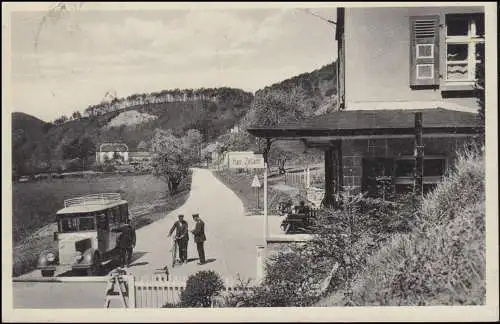 Temple de Landpost St. Germanshof sur le bureau de douane AK approprié, SSt BERGZABERN 6.2.39