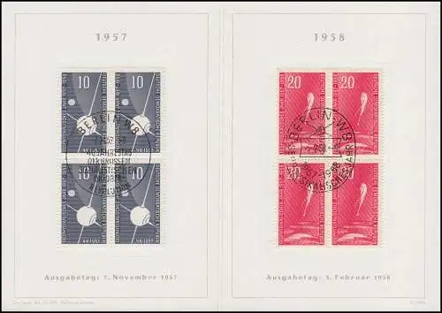 Année de la physique 4 bloc Sputnik et ballon stratosphère avec ESSt