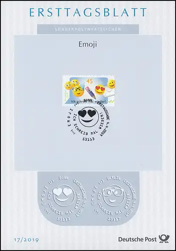 ETB 17/2019 Symboles de légende Emoji / Smileys