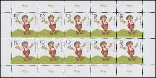 2057 Jugend: Trickfilmfiguren - Mecki - 10er-Bogen **