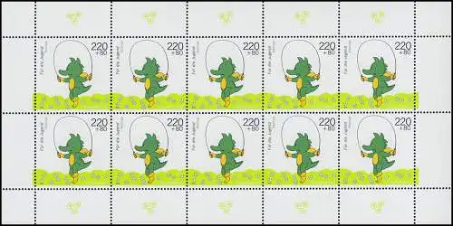 2059 Jugend: Trickfilmfiguren - Tabaluga - 10er-Bogen **