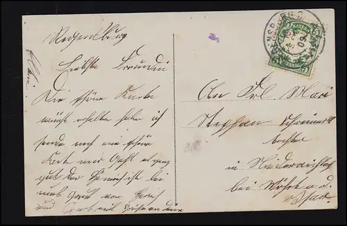 Mode-AK Frau verkleidet als Mann mit Monokel und Gerte, REGENSBURG 15.9.1909