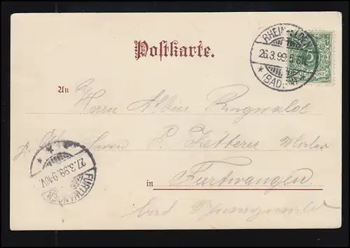 Liebes-AK Liebe in Afrika - Andere Städtchen andere Mädchen, RHEINFELDEN 26.3.99