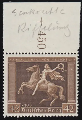 671x Le ruban brun, cintré verticalement, frais **